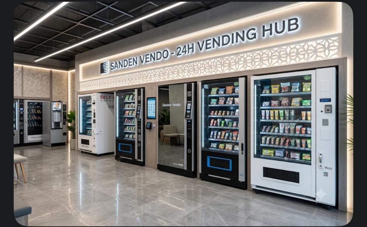 Distributori automatici pronti per l'installazione in magazzino Il Vending
